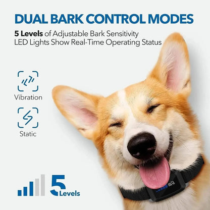 Dog Bark Collar Rechargeable with Intelligent Bark Control Vibration DailySale