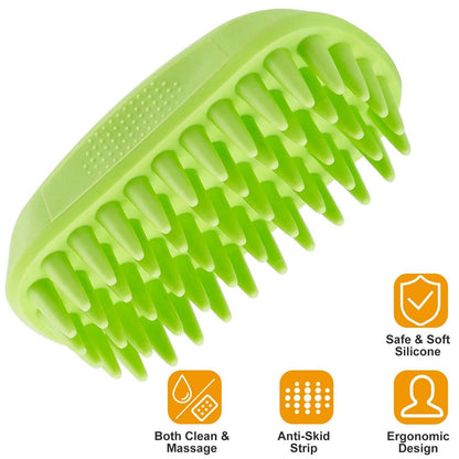 Dog Bath Brush Anti-Skid Pet Grooming Shower Silicone Massage Comb DailySale
