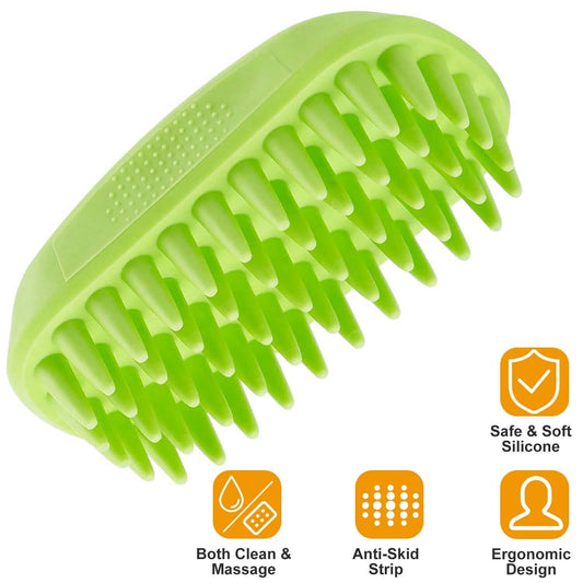 Dog Bath Brush Anti-Skid Pet Grooming Shower Silicone Massage Comb DailySale