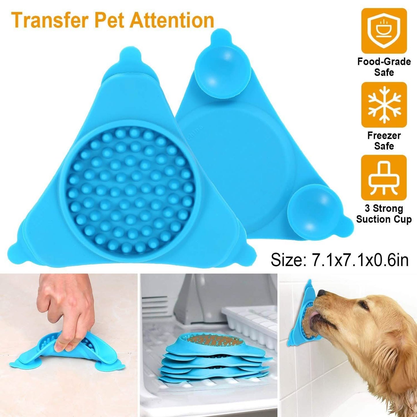 Dog Bath Lick Pad Shower Distraction DailySale