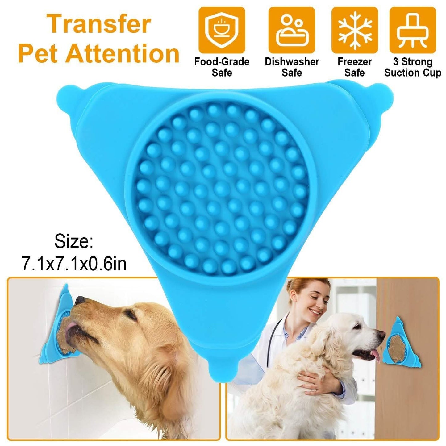 Dog Bath Lick Pad Shower Distraction DailySale