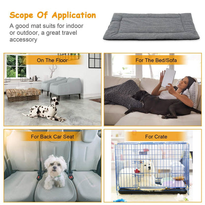 Dog Bed Mat Comfortable Fleece Reversible Pad DailySale