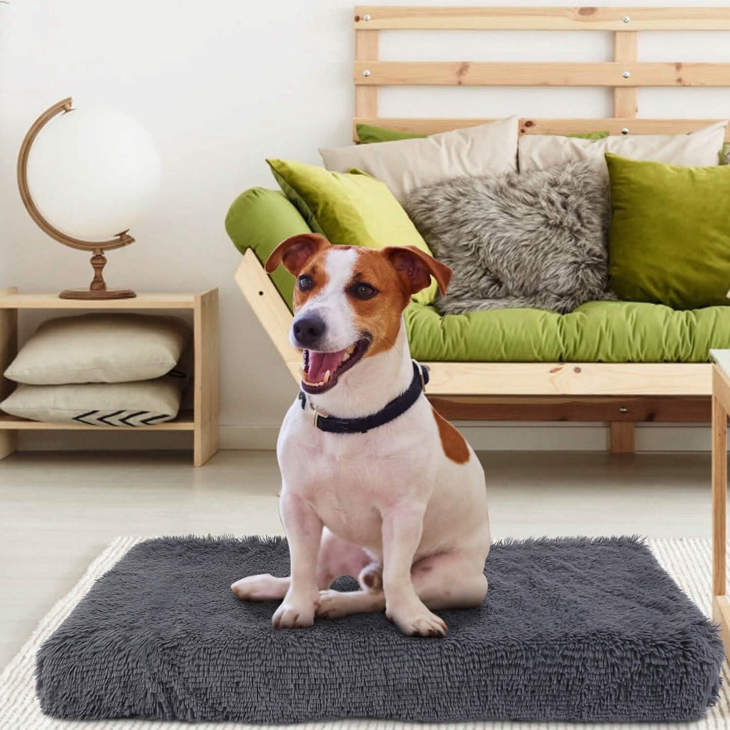 Dog Bed Soft Plush Cushion Cozy Warm Pet Crate Mat Dog Carpet DailySale