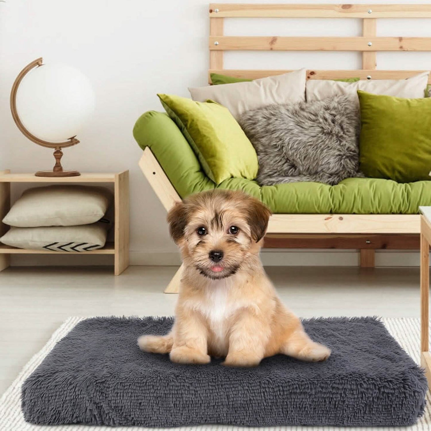 Dog Bed Soft Plush Cushion Cozy Warm Pet Crate Mat Dog Carpet DailySale