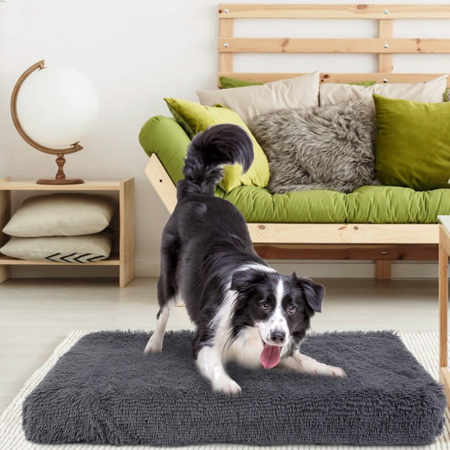 Dog Bed Soft Plush Cushion Cozy Warm Pet Crate Mat Dog Carpet DailySale