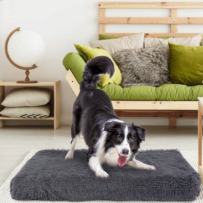 Dog Bed Soft Plush Cushion Cozy Warm Pet Crate Mat Dog Carpet DailySale