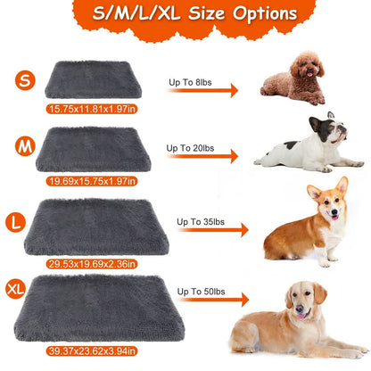 Dog Bed Soft Plush Cushion Cozy Warm Pet Crate Mat Dog Carpet DailySale
