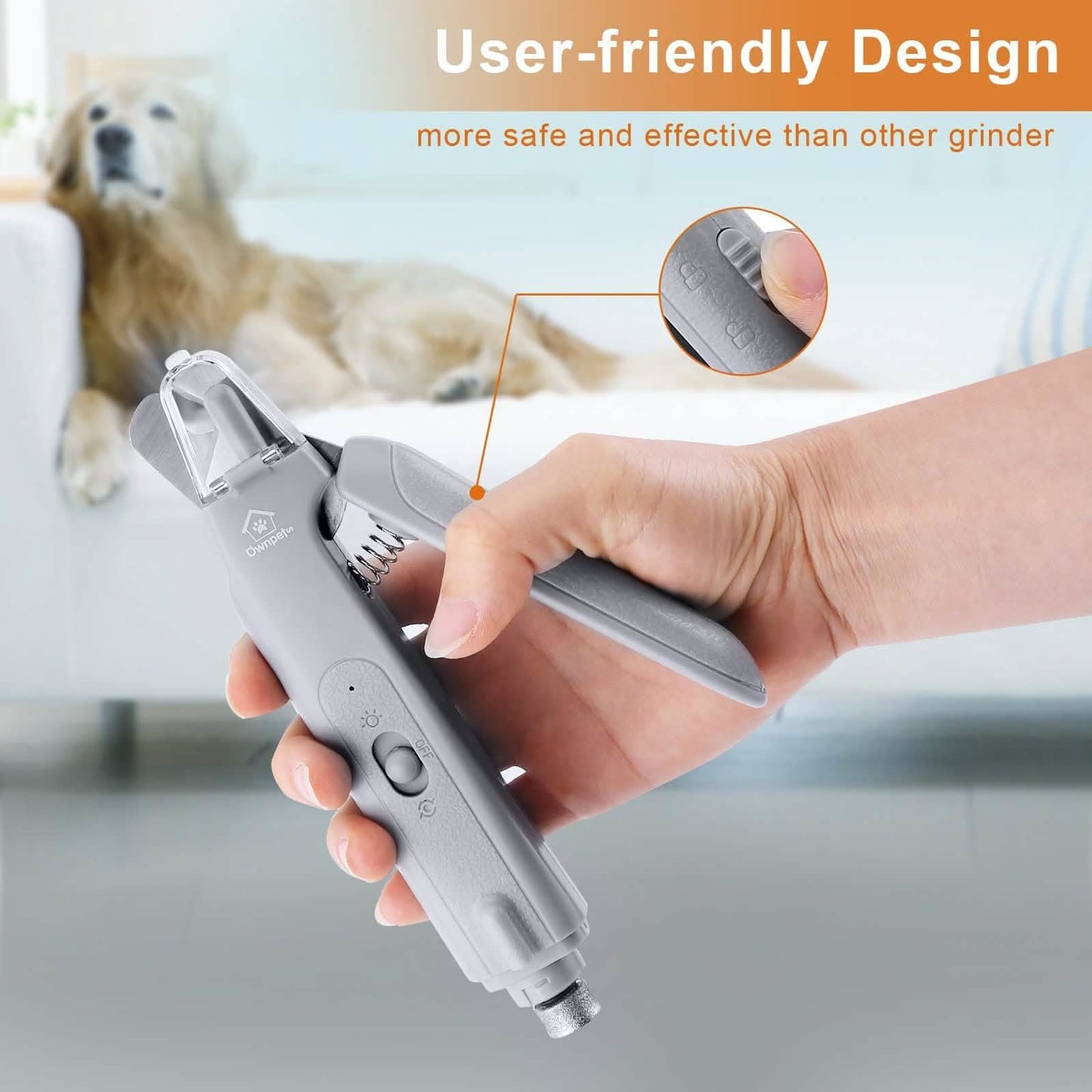 Dog Cat Nail Clipper Grinder with LED Light DailySale