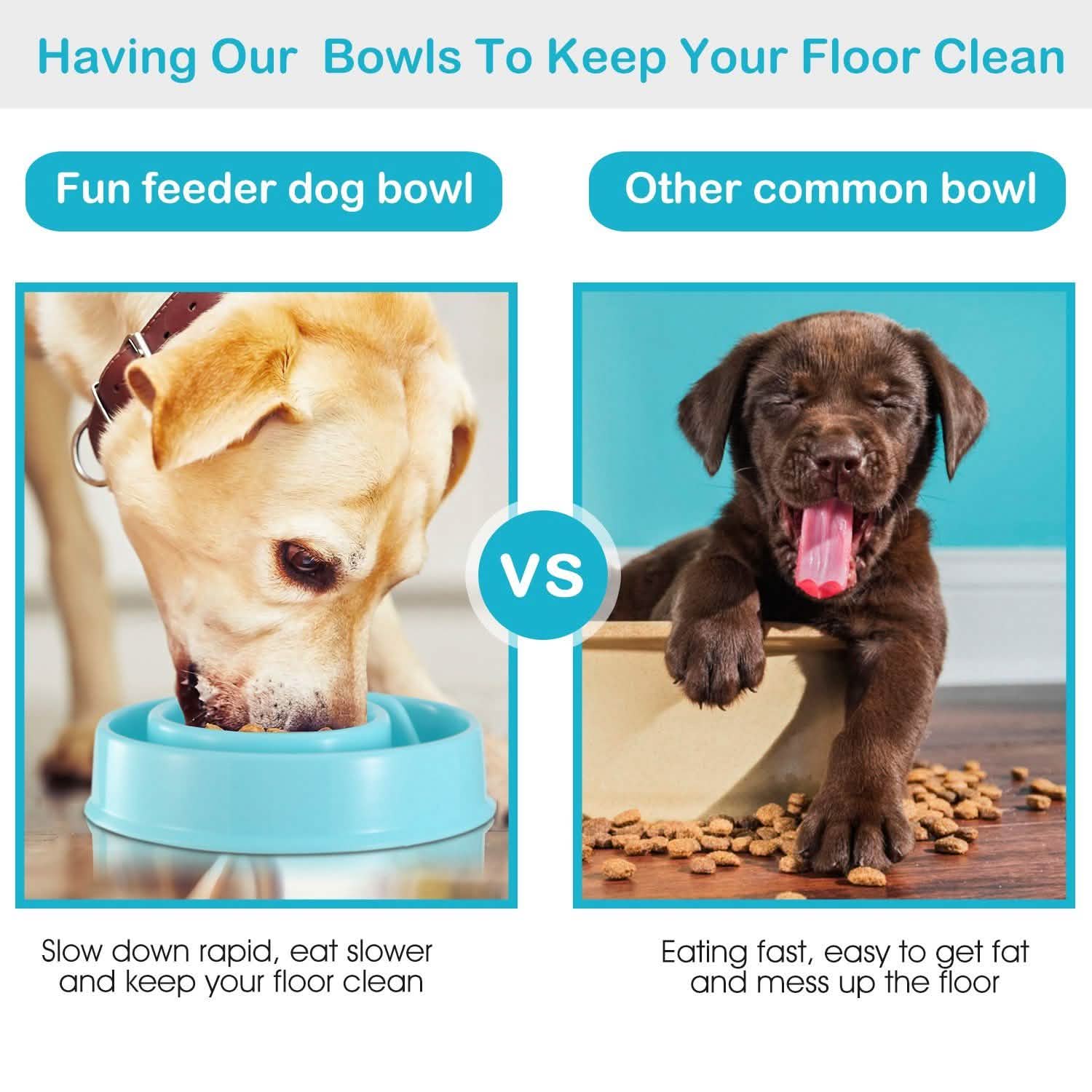 Dog Cat Slow Feeder Bowl DailySale