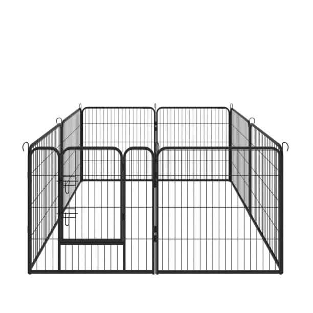 Dog Fence and Pet Playpen, Heavy Duty Foldable Metal 8 Panels Dog Pen 31.5" Height DailySale