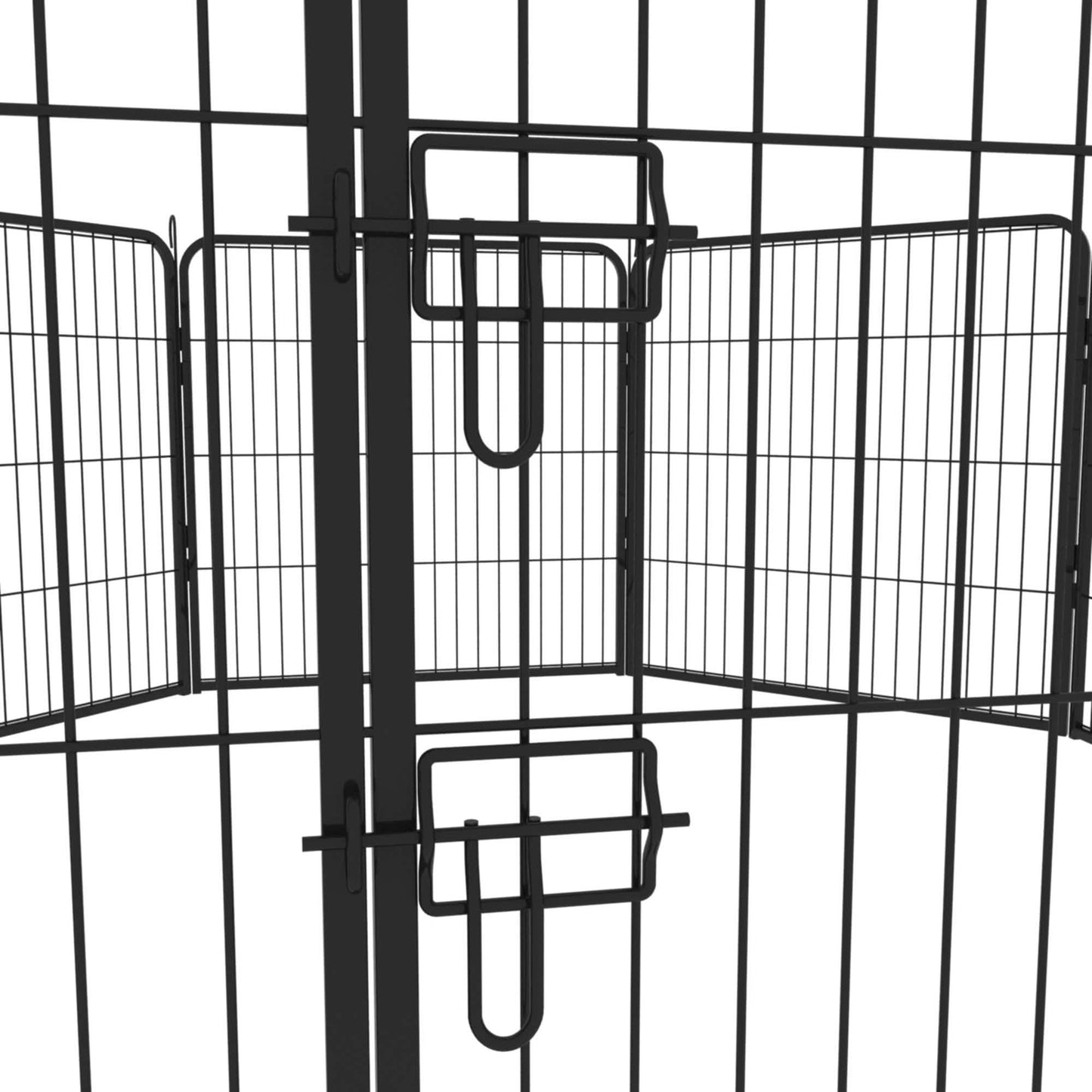 Dog Fence and Pet Playpen, Heavy Duty Foldable Metal 8 Panels Dog Pen 31.5" Height DailySale