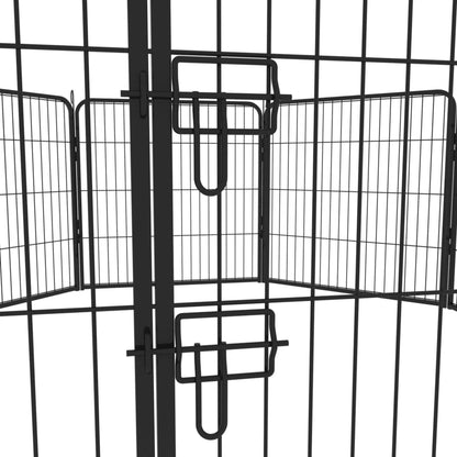 Dog Fence and Pet Playpen, Heavy Duty Foldable Metal 8 Panels Dog Pen 31.5" Height DailySale