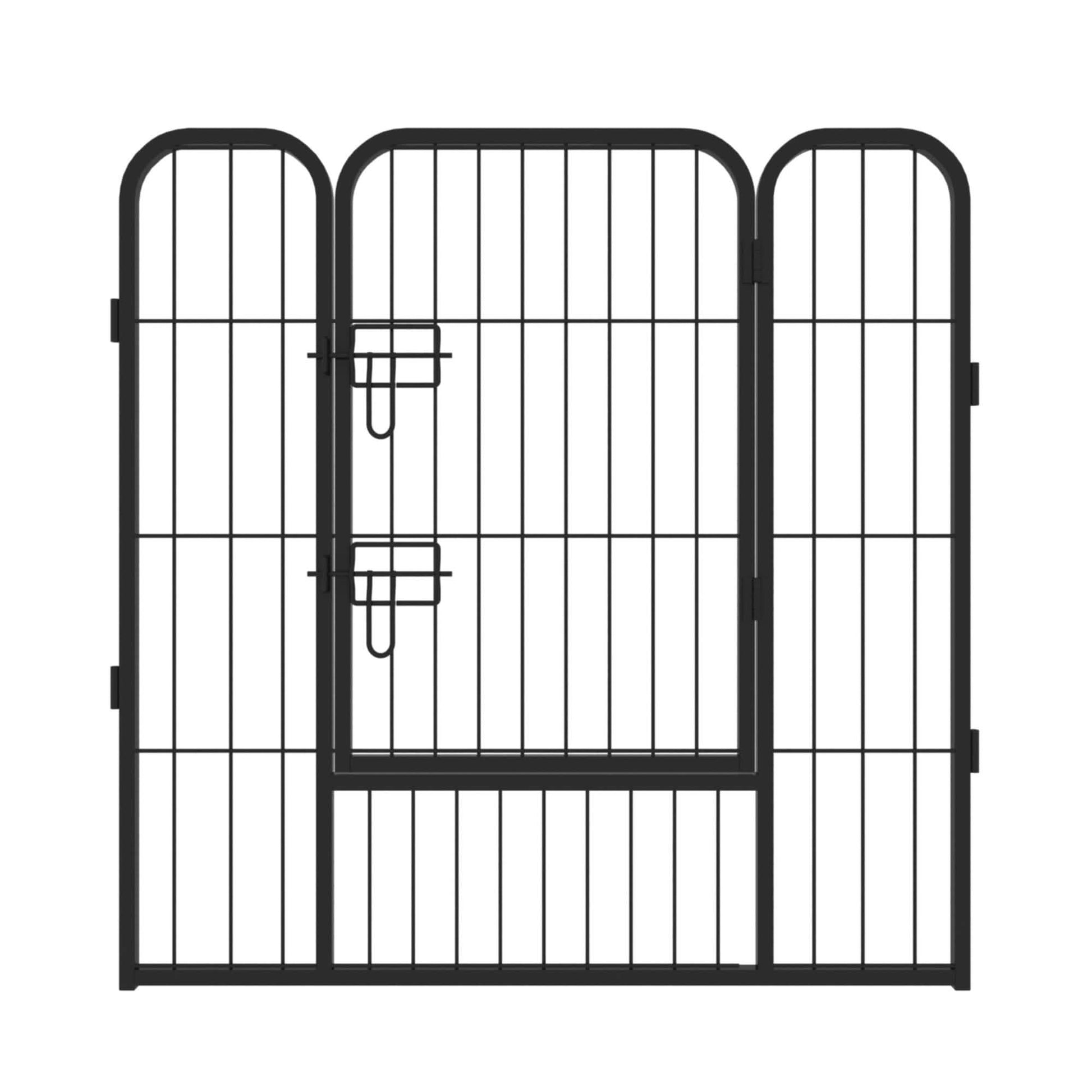 Dog Fence and Pet Playpen, Heavy Duty Foldable Metal 8 Panels Dog Pen 31.5" Height DailySale
