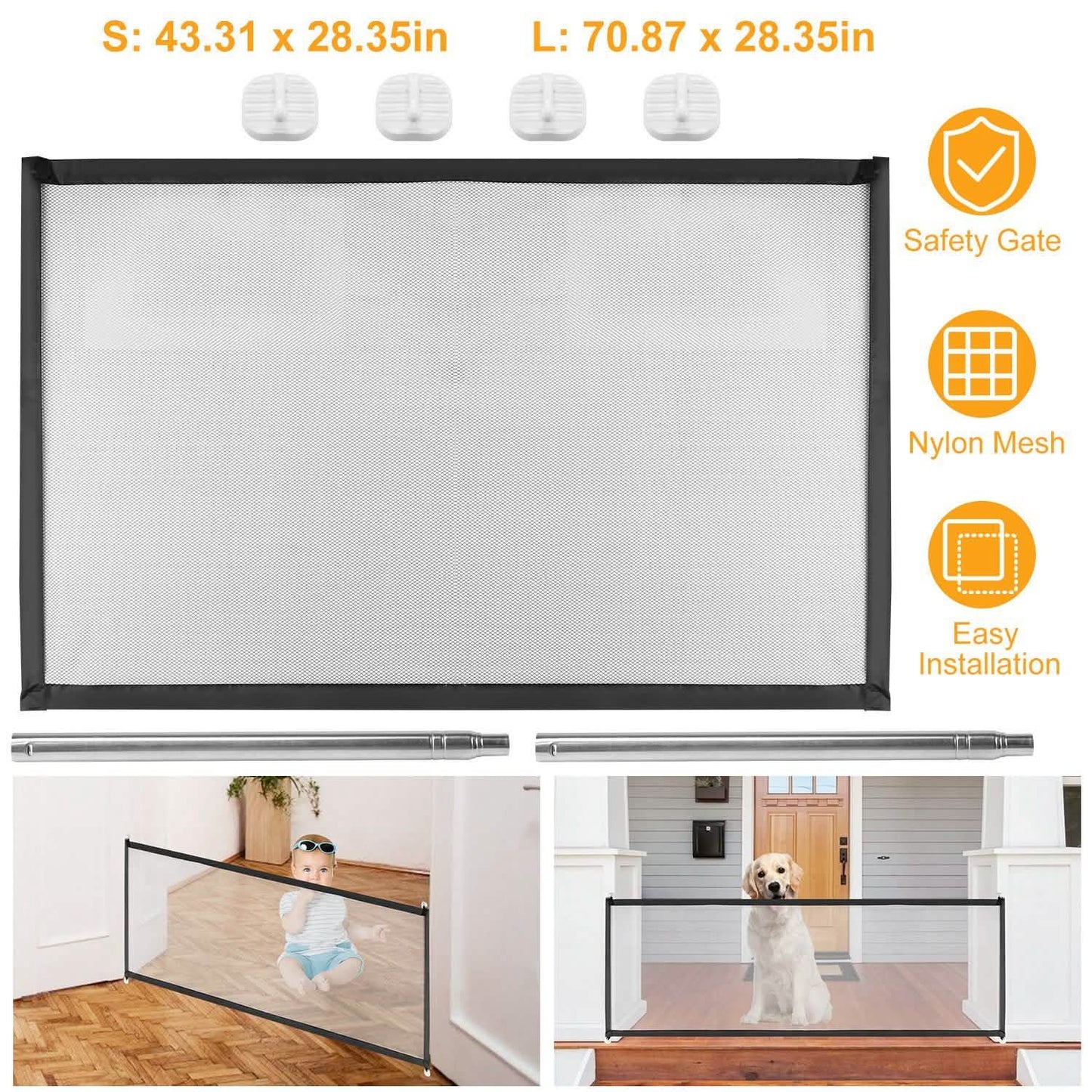 Dog Gate Pet Baby Safety Guard DailySale