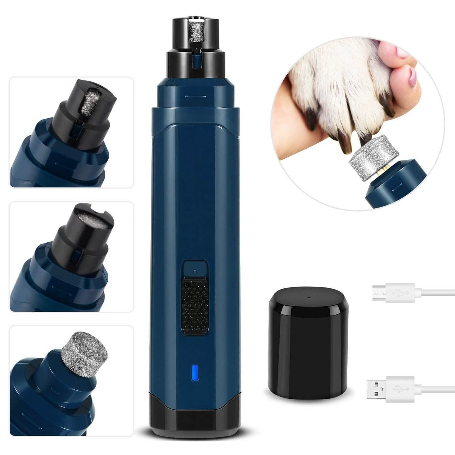 Dog Nail Grinder 2 Speeds Quiet USB Rechargeable DailySale