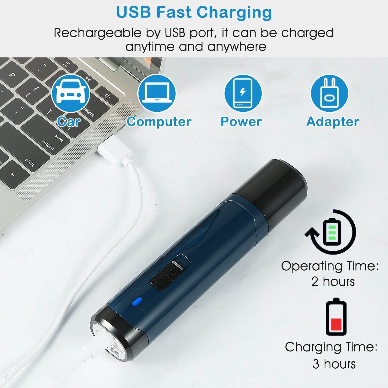 Dog Nail Grinder 2 Speeds Quiet USB Rechargeable DailySale