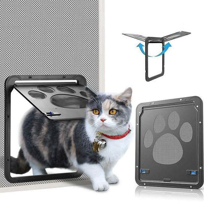 Dog or Cat Small Screen Locking Flap Door Magnetic Automatic Slide Protector DailySale