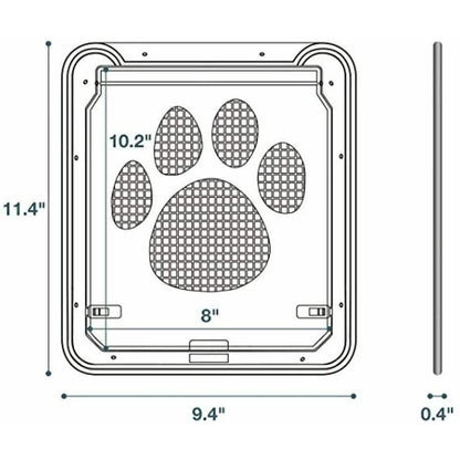 Dog or Cat Small Screen Locking Flap Door Magnetic Automatic Slide Protector DailySale