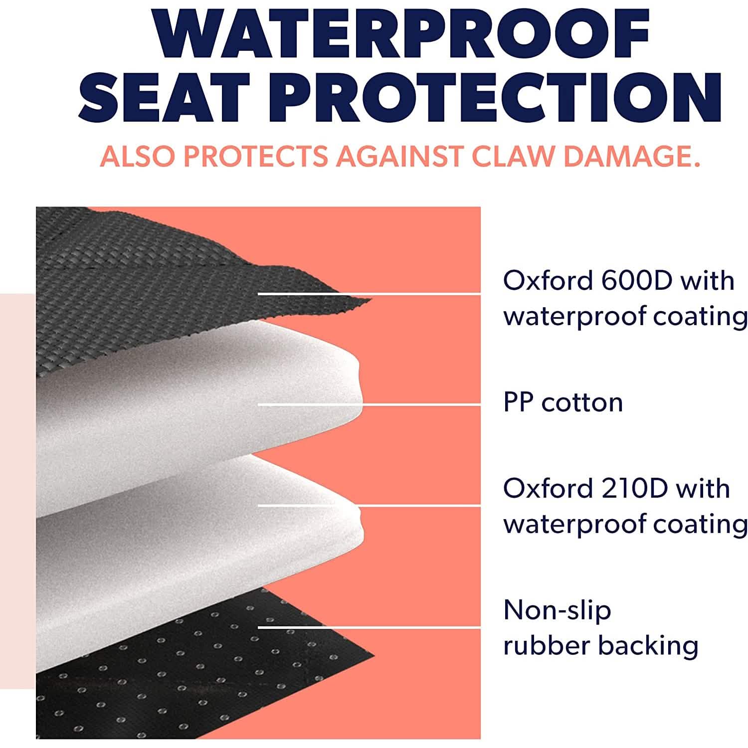 Dog Rear Seat Cover Protector Waterproof Anti-Scratch Anti-Slip Hammock DailySale