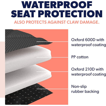 Dog Rear Seat Cover Protector Waterproof Anti-Scratch Anti-Slip Hammock DailySale