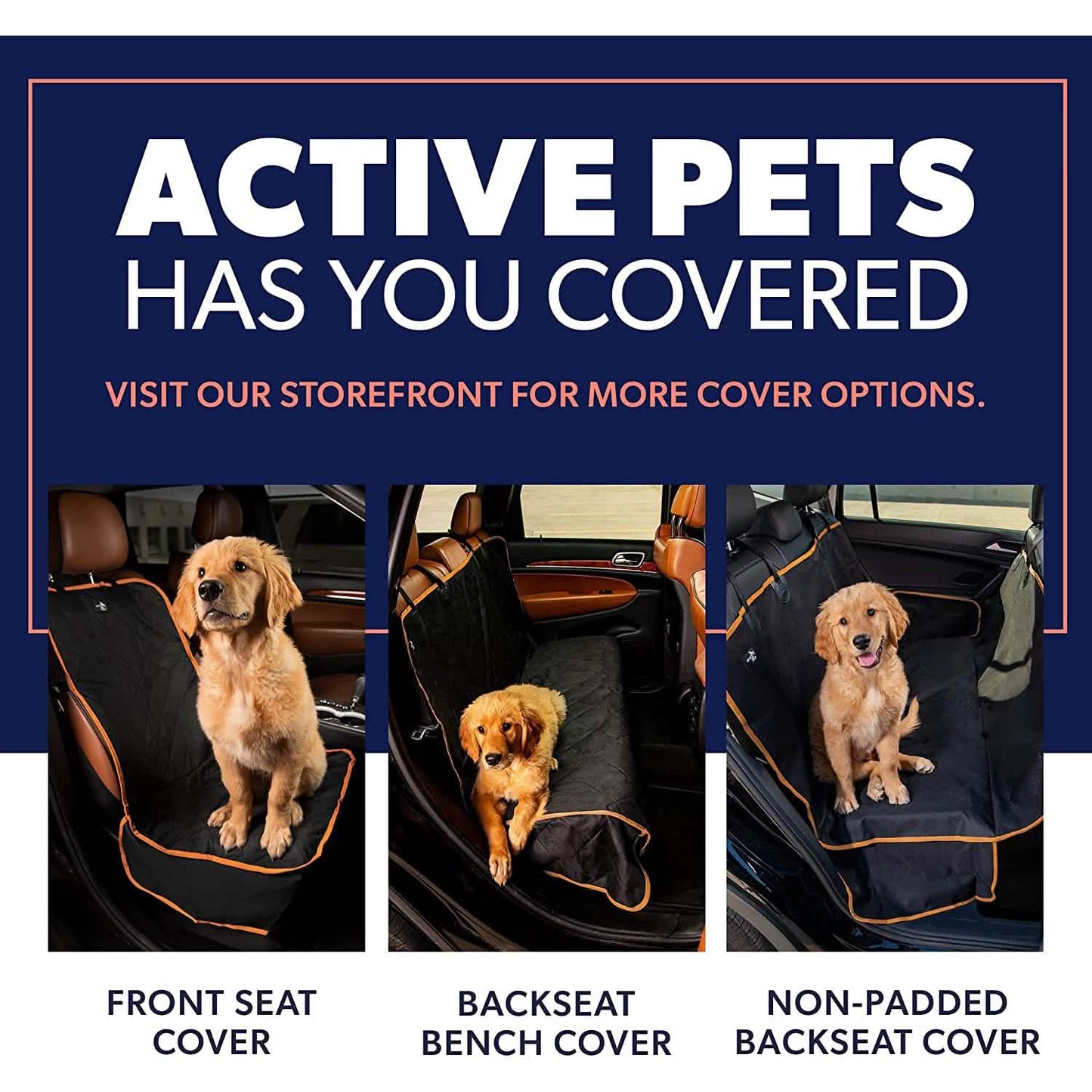 Dog Rear Seat Cover Protector Waterproof Anti-Scratch Anti-Slip Hammock DailySale