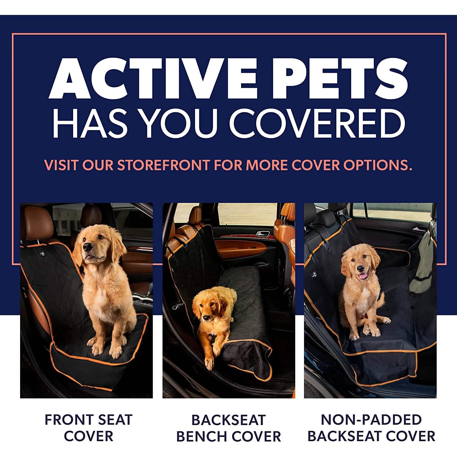 Dog Rear Seat Cover Protector Waterproof Anti-Scratch Anti-Slip Hammock DailySale