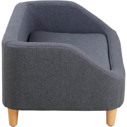 Dog Rectangular Sofa with Removable Cushion and Wooden Feet DailySale