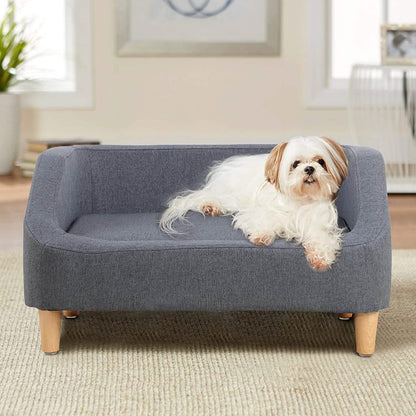Dog Rectangular Sofa with Removable Cushion and Wooden Feet DailySale
