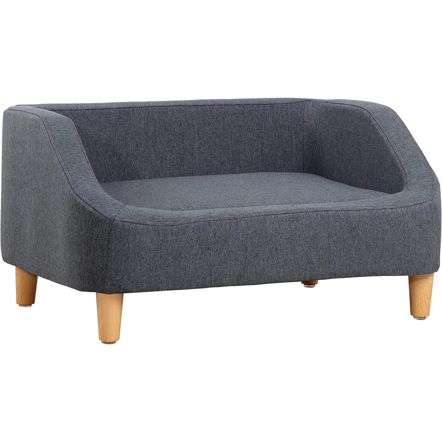 Dog Rectangular Sofa with Removable Cushion and Wooden Feet DailySale