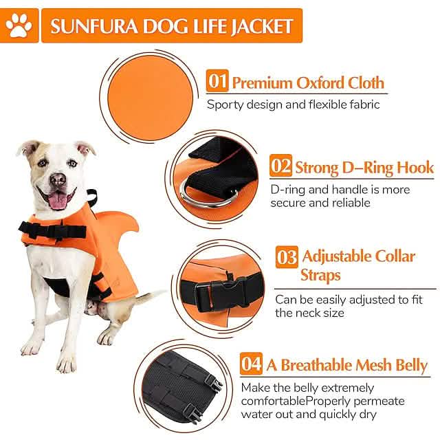 Dog Swimsuit with Shark Fin DailySale