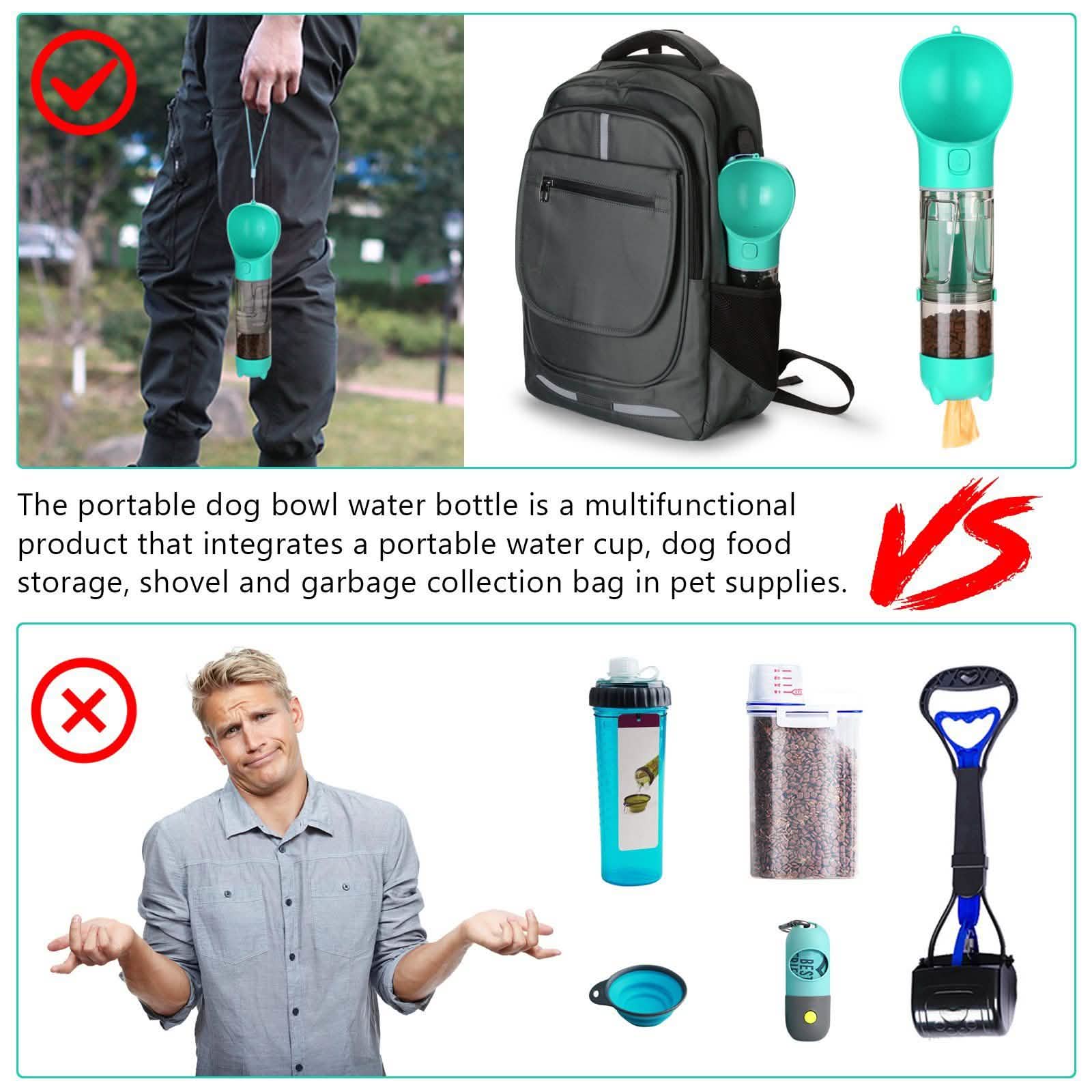 Dog Water Bottle Portable Leak Proof for Hiking Climbing Travel DailySale