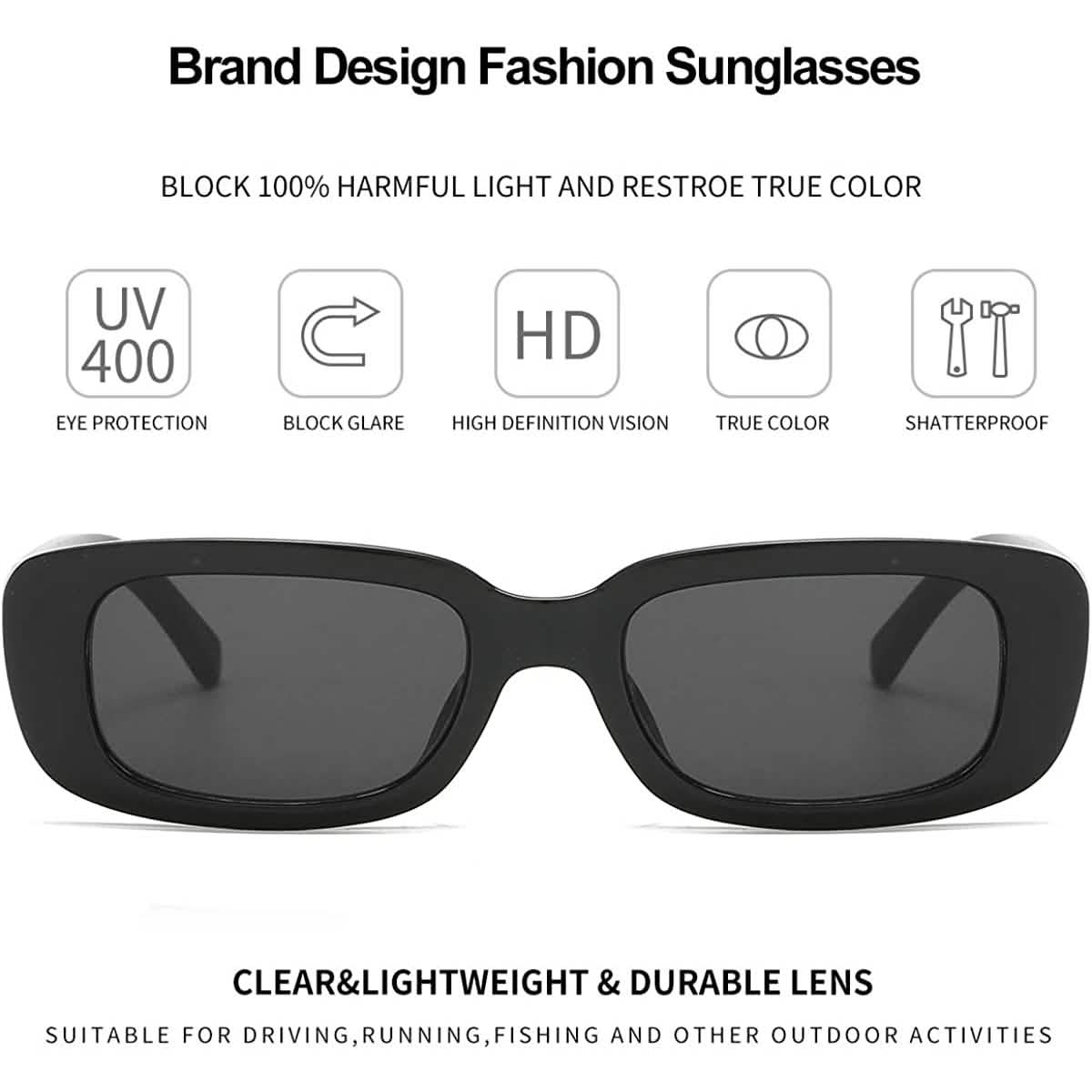 Dollger Retro Fashion Rectangular Sunglasses DailySale