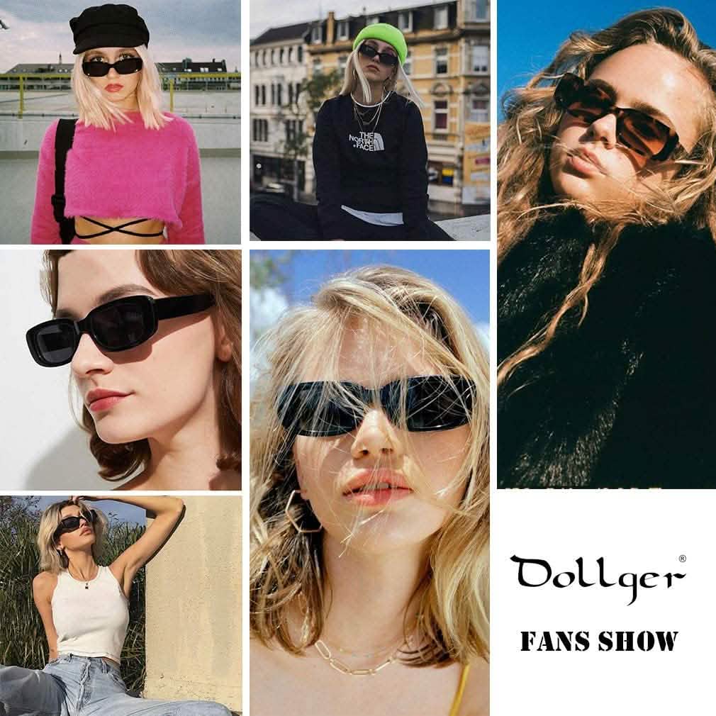 Dollger Retro Fashion Rectangular Sunglasses DailySale