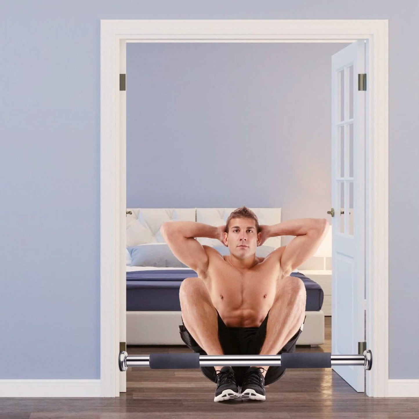 Doorway Pull Up Bar Exercise Gym DailySale