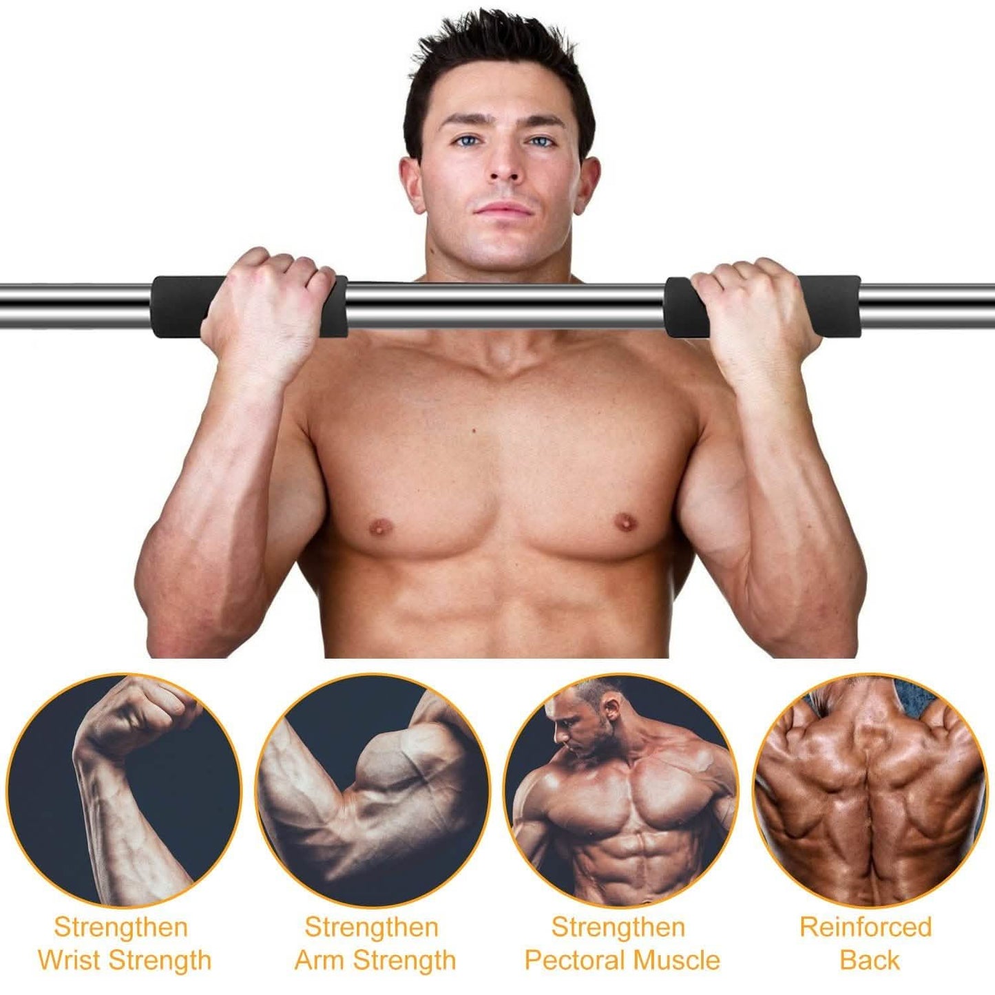 Doorway Pull Up Bar Exercise Gym DailySale
