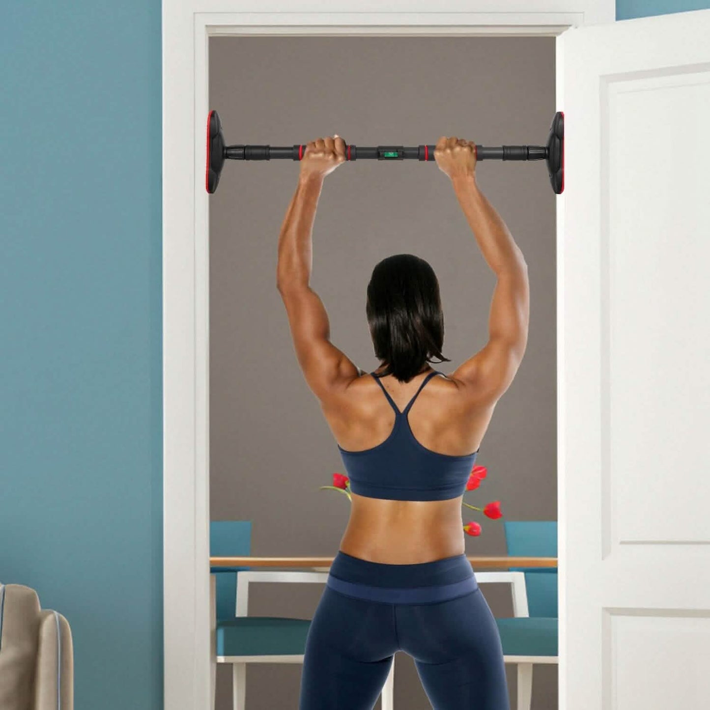 Doorway Pull Up Bar Heavy Duty with Foam Grips Level DailySale