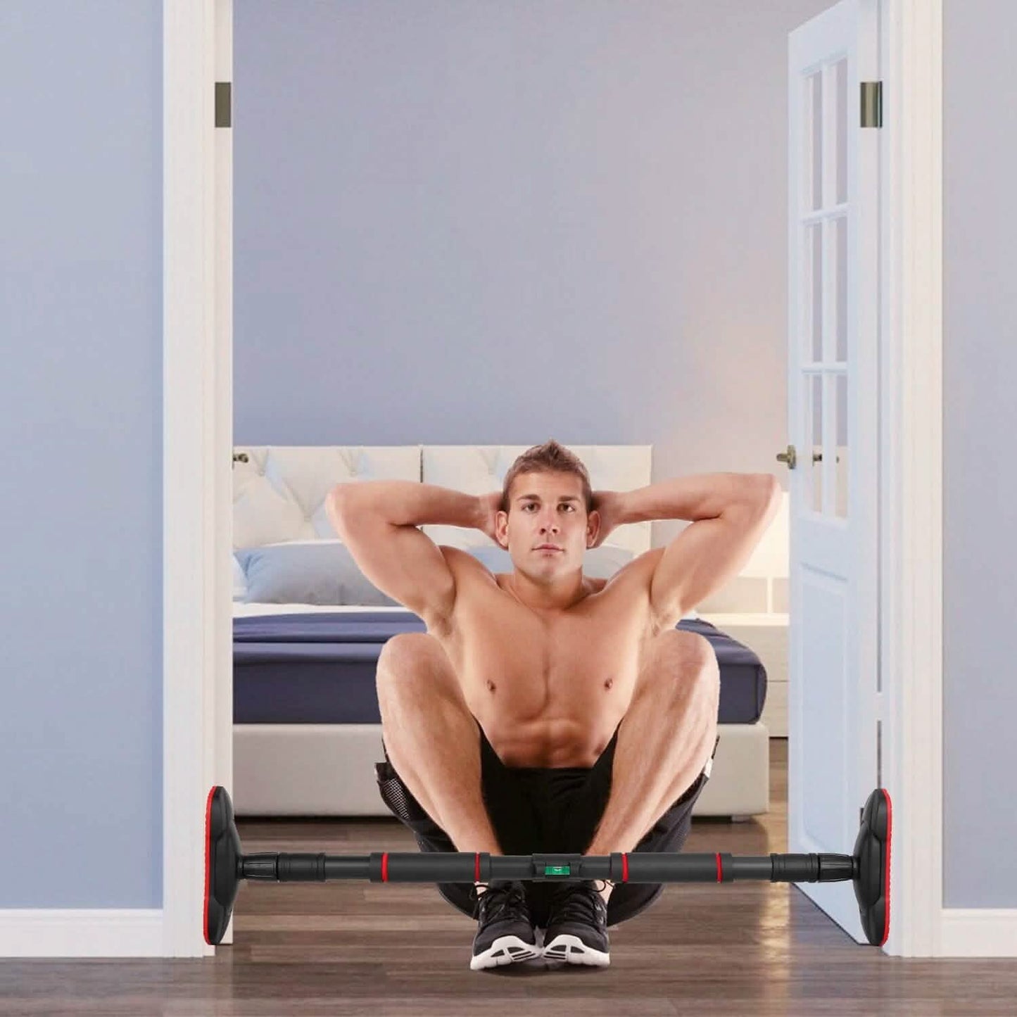 Doorway Pull Up Bar Heavy Duty with Foam Grips Level DailySale