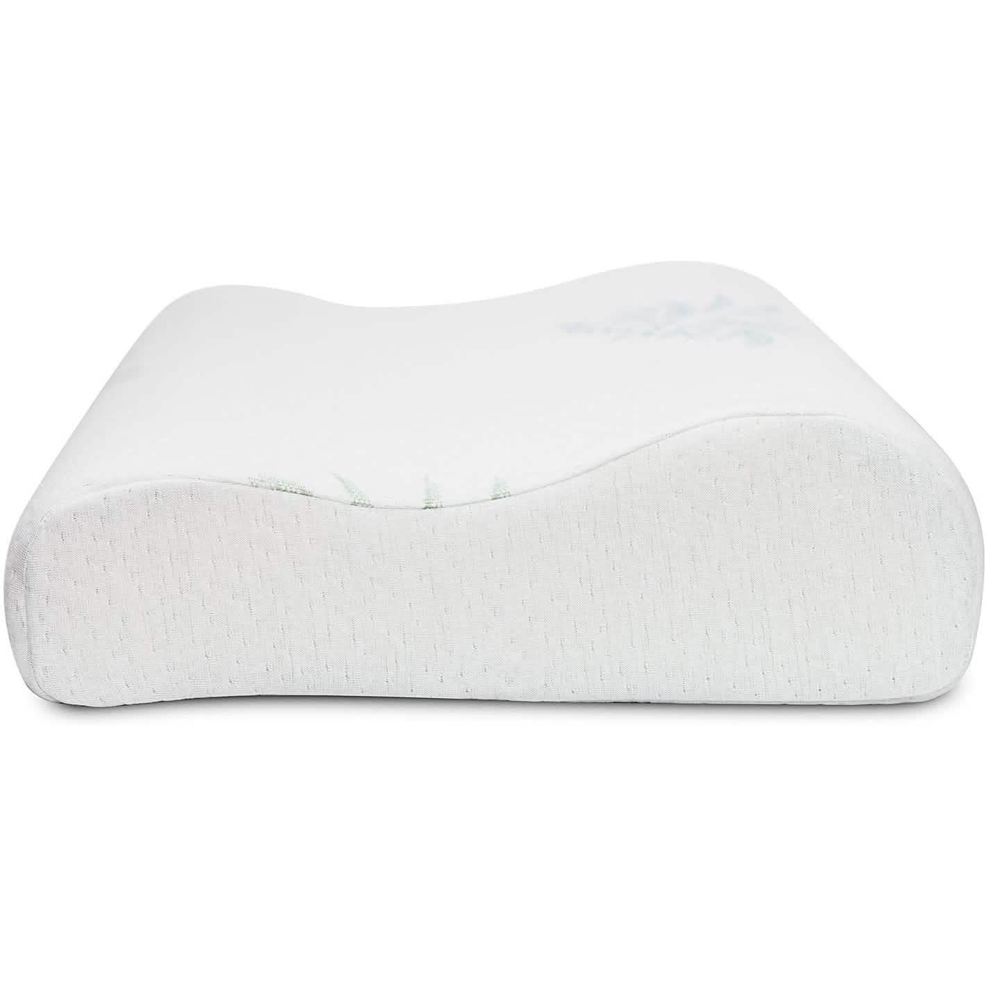 Dormire Contour Memory Foam Pillow with Removable Bamboo Soft Pillow Case DailySale