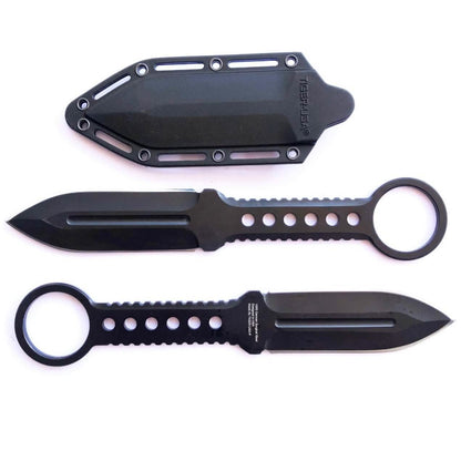 Double Edge Boot Knife Full Tang with Clip DailySale