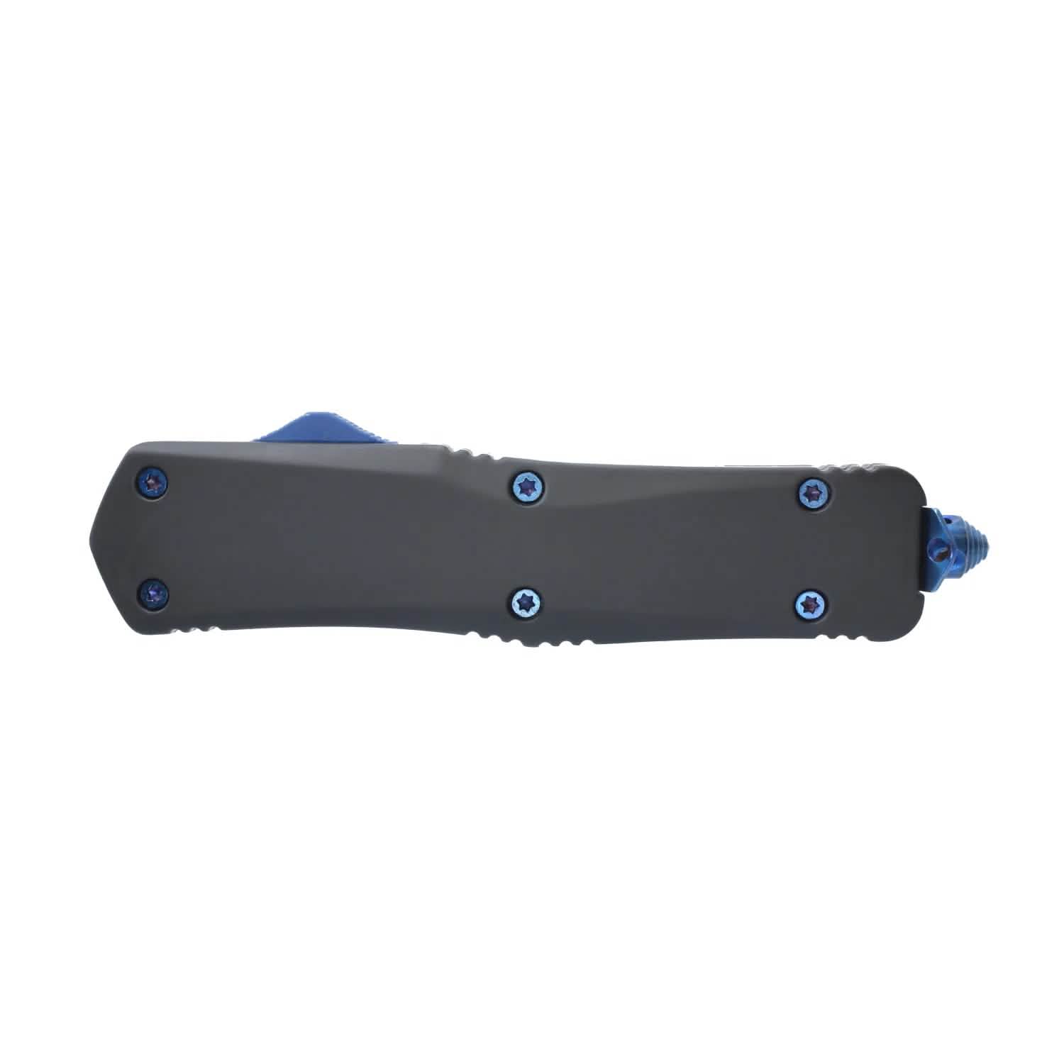 Double Edge Damascus Automatic OTF Knife with Belt Clip DailySale