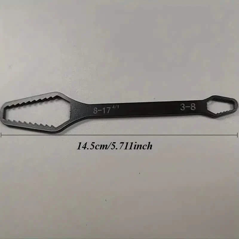 Double End Multifunctional Universal Wrench, 3-17mm Self-Tightening Lazy Wrench Repair Tools DailySale