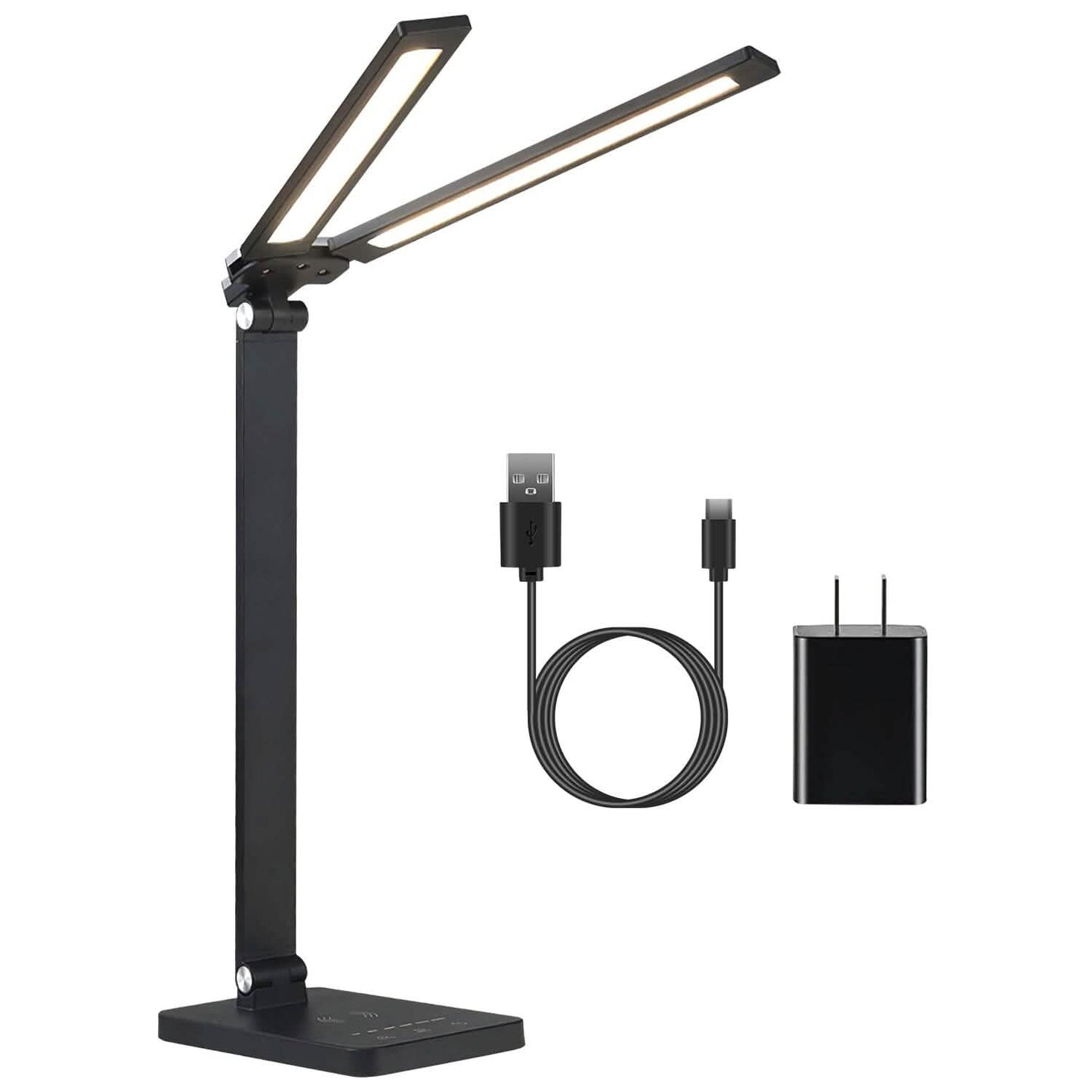 Double Head Desk Lamp with Wireless Charging USB Port DailySale
