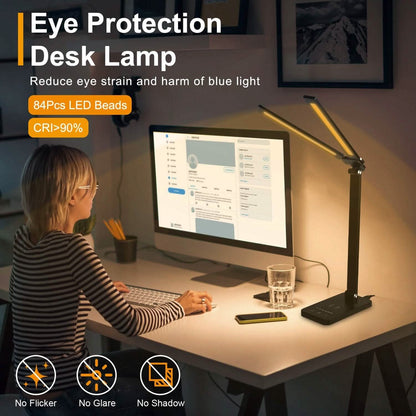 Double Head Desk Lamp with Wireless Charging USB Port DailySale