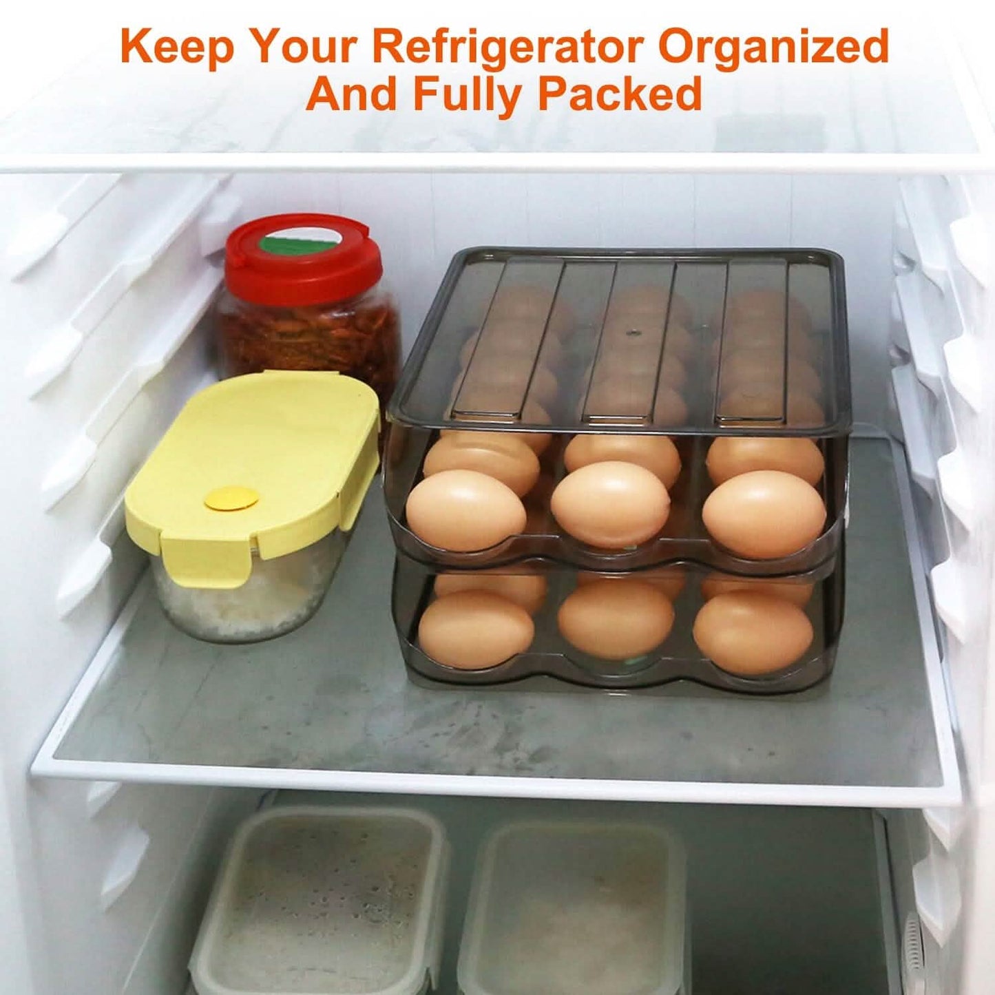 Double Layer Egg Storage for Refrigerator DailySale