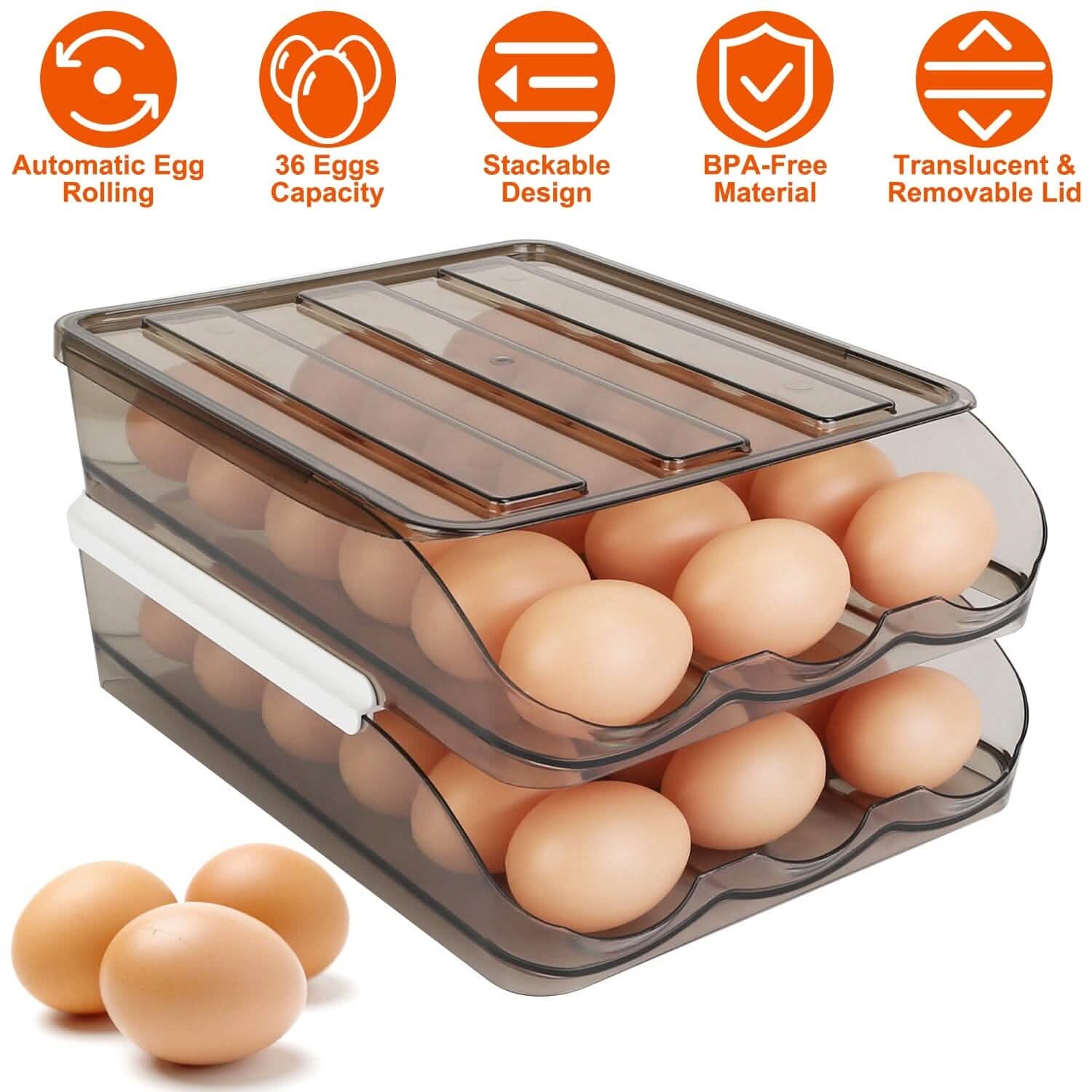 Double Layer Egg Storage for Refrigerator DailySale