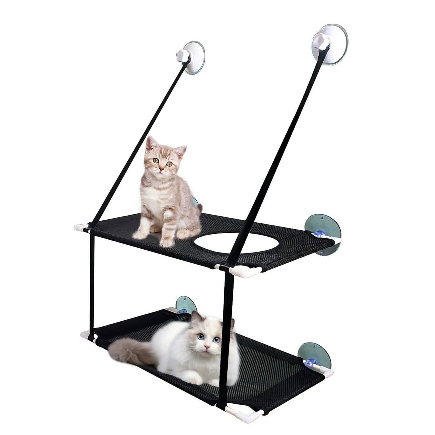 Double Layer Perch Bed Powerful Suction Indoor Window Hammock for Cat DailySale