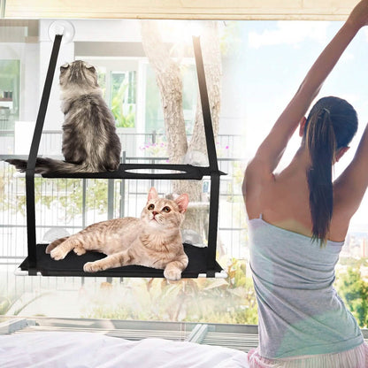 Double Layer Perch Bed Powerful Suction Indoor Window Hammock for Cat DailySale