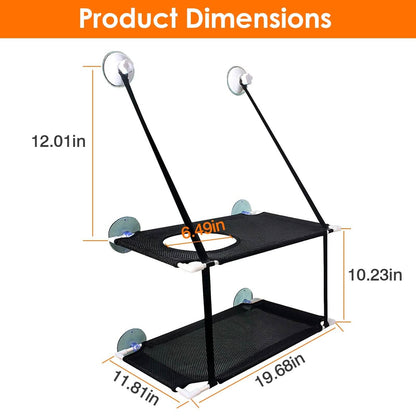 Double Layer Perch Bed Powerful Suction Indoor Window Hammock for Cat DailySale