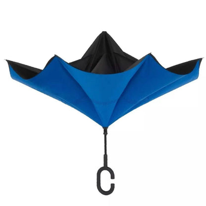 Double-Layer Windproof Reverse-Folding Smart Umbrella with UV Protection DailySale