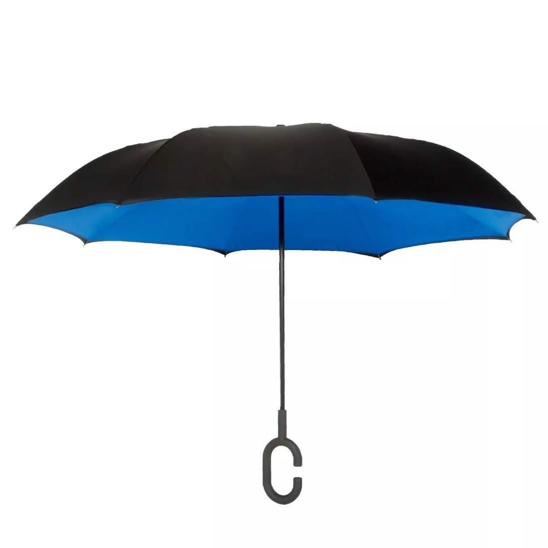 Double-Layer Windproof Reverse-Folding Smart Umbrella with UV Protection DailySale